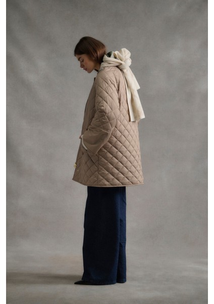 Cara Kapitone Ceket BE31 Honey/ancient Poplar