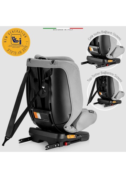 Modenafix 2 360° Dönen I-Size Oto Koltuğu Isofix 40-150 cm 0-36 kg Yeşil
