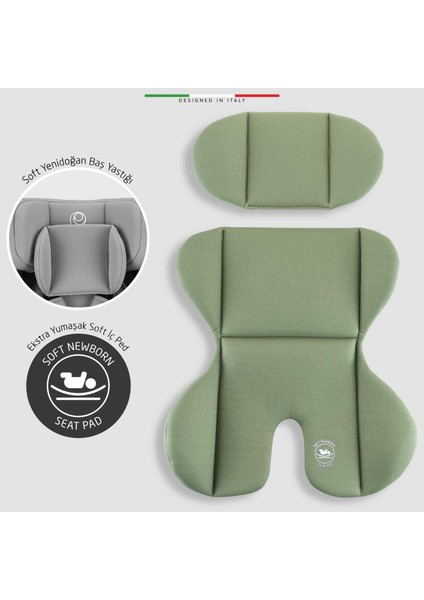 Modenafix 2 360° Dönen I-Size Oto Koltuğu Isofix 40-150 cm 0-36 kg Yeşil