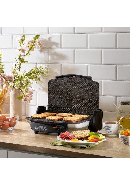 Pratik ve Şık Tost Makinesi, Hızlı Isıtma, Çift Piston, Sağlam Tasarım