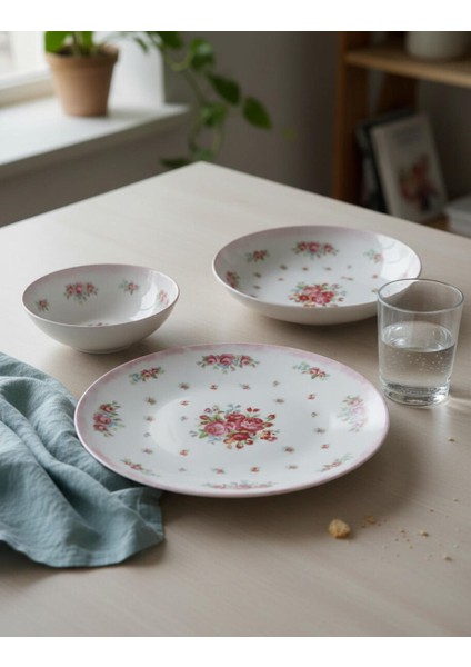 Camelia 12 Parça 4 Kişilik Yemek Takımı 5848