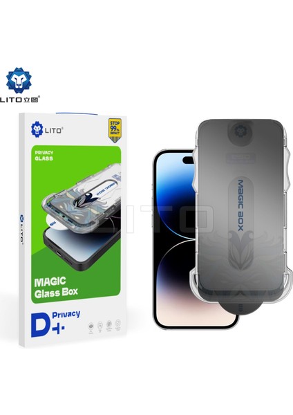 D+ iPhone 17 Pro Max Uygulama Aparatlı Privacy Ekran Koruyucu