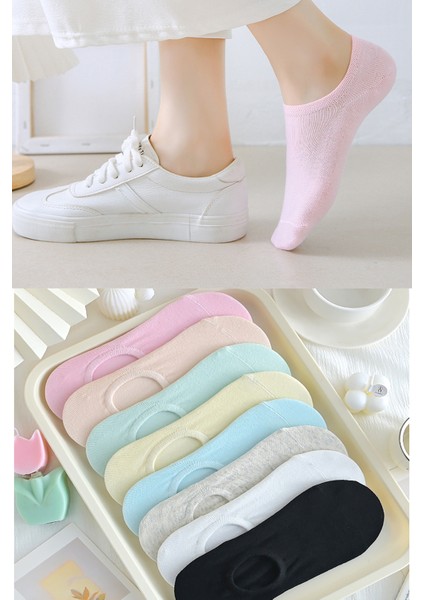 8'li Kadın Renkli Babet Çorap