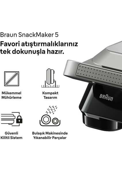 Pratik ve Şık 5 Dilimlik Tost Makinesi, Hızlı ve Eşit Pişirme Sağlar fiyatları