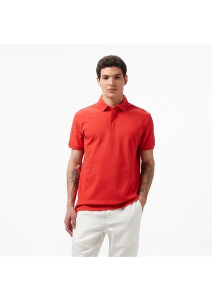 Erkek Kırmızı Slim Fit Kısa Kollu Polo Yaka T-Shirt K35062T.6RO indirimleri