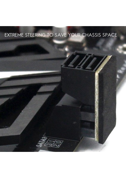 Çift Sata 7pin Dişi - Çift 7pin Erkek 90 Derece Açılı Adaptör (Yurt Dışından) indirimleri