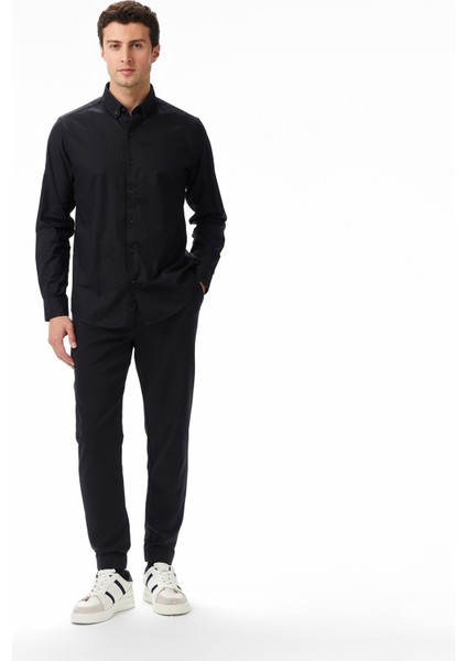 Erkek Siyah Slim Fit Gömlek W57310T.0TB