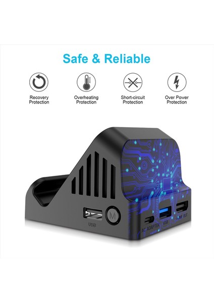 Fan Soğutmalı Anahtar Şarj Tabanı Için - Uyumlu Tv Ekranı Projeksiyon Dönüştürücü Tip-C Usb3.0 Video Adaptörü (Yurt Dışından) fiyatları