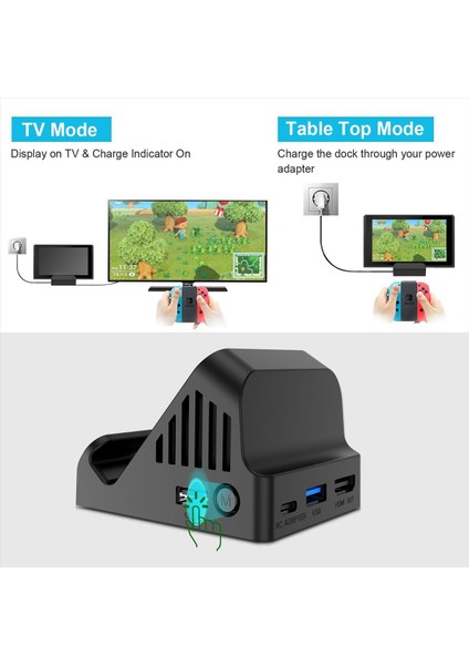 Fan Soğutmalı Anahtar Şarj Tabanı Için - Uyumlu Tv Ekranı Projeksiyon Dönüştürücü Tip-C Usb3.0 Video Adaptörü (Yurt Dışından) indirimleri