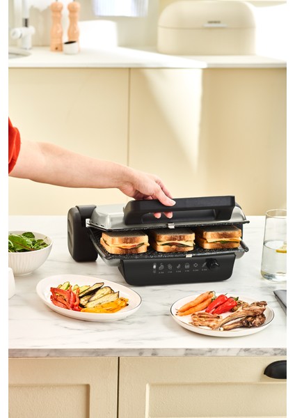 Çift Fonksiyonlu 6 Dilim Izgara ve Tost Makinesi, Pratik Kullanım fiyatları