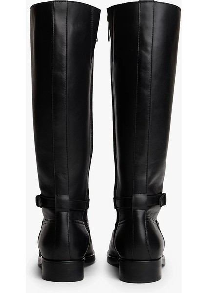 Th Tokalı Süvari Stili Uzun Deri Kadın Siyah Bot FW0FW08873BDS modelleri