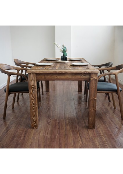 Doğal Ladin Ahşap Yemek Masası - Oturma Odası / Yemek Odası Için fırsatları