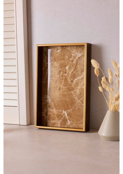 Turin Brown Marble Tepsi 22X33 cm fiyatları