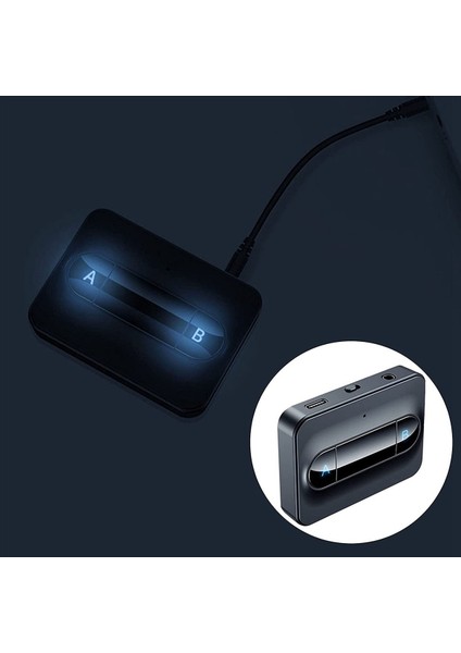 Bluetooth 5.0 Verici Adaptörü Çift Bağlantılı Kulaklık Siyah (Yurt Dışından) fiyatları