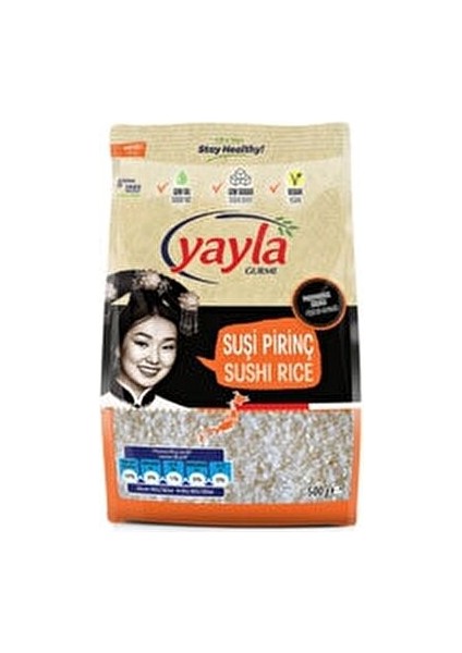 Gurme Sushi Pirinci 500 gr Japonya Menşeli Düşük Yağlı Pirinç Özelliği ile modelleri