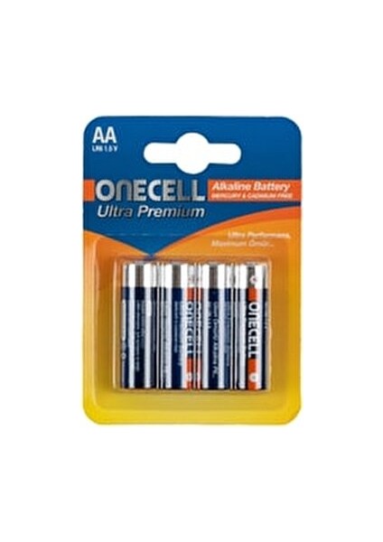 Ultra Premium Alkalin 1,5 V 4'lü AA Boy Pil Uzun Ömürlü Güç fırsatları
