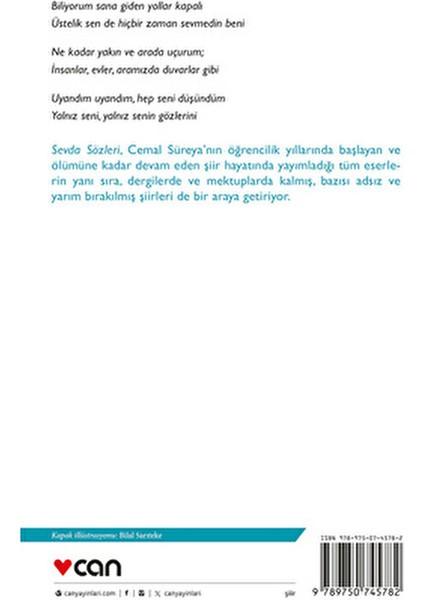 Cemal Süreya Sevda Sözleri: Bütün Şiirleri Ciltsiz 376 Sayfa indirimleri