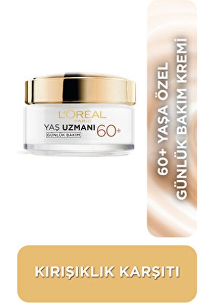 Yaş Uzmanı 60+ Kırışıklık Karşıtı Besleyici Krem Opuntia Çiçeği Özlü Günlük Bakım