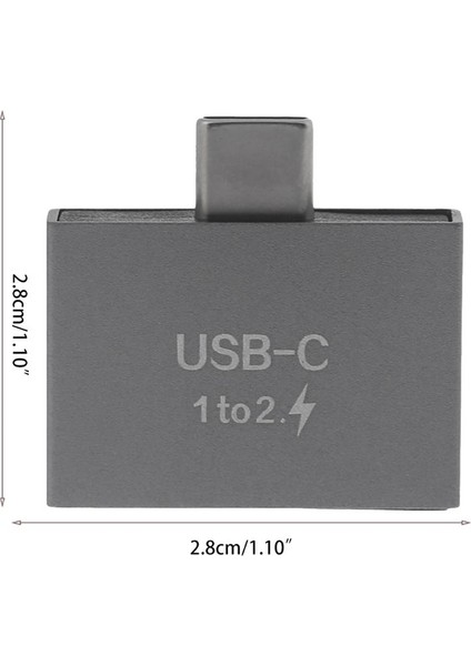 USB C Erkek - Çift USB C Dişi Splitter Dönüştürücü Adaptör (Yurt Dışından) fiyatları