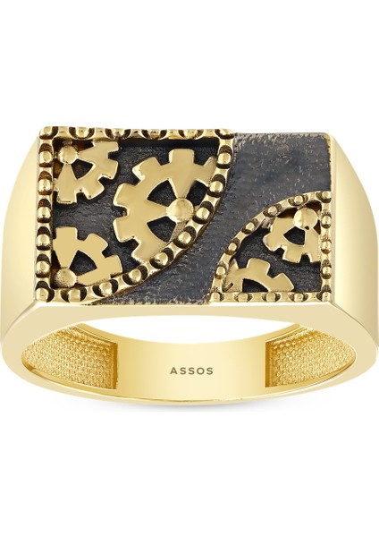 Altın Erkek Yüzük - 14K fırsatları