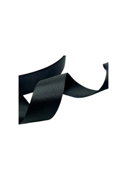 Grogren Kurdele 1 cm 10 Metre Siyah