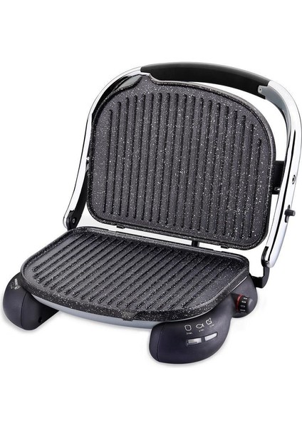 Pratik ve Şık Tost Makinesi, Kızartma ve Isıtma Fonksiyonlu, Bej Renk