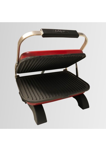 Kırmızı Elektrikli Mini Döküm Tost Makinesi, 8 Dilim Kapasiteli fiyatları