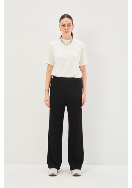 Beli Lastikli Düz Kesim Örme Pantolon fırsatları