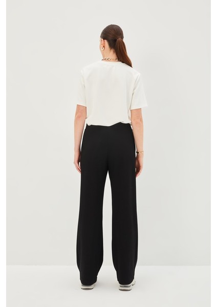 Beli Lastikli Düz Kesim Örme Pantolon indirimleri