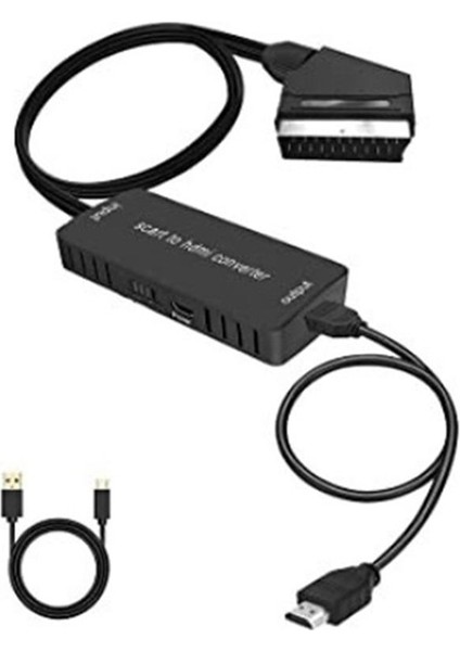 Scart'tan Dönüştürücüye 1080P Hd Dönüştürme Adaptörünü (Yurt Dışından)