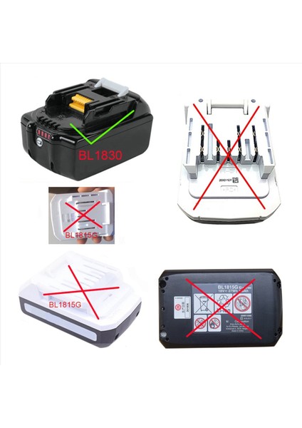 18V Li-Ion Pil Için 2106 Pil Adaptörü Dönüştürücü BL1830 (Yurt Dışından) modelleri
