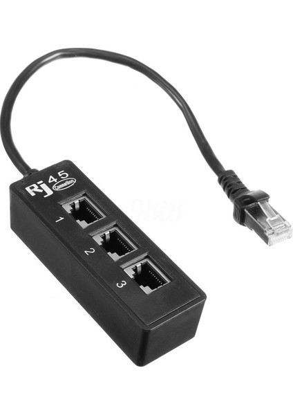 RJ45 Erkek - 3 RJ45 Dişi Bağlantı Noktası Ağ Genişletici Kablo Ayırıcı Lan Ethernet (Yurt Dışından) fiyatları