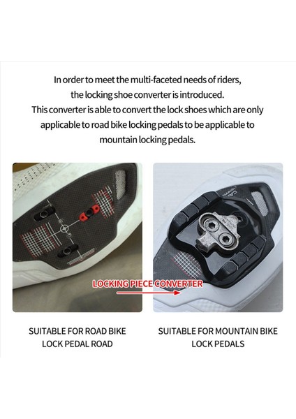 Bisiklet Kilit Pedalı Adaptörü Spd Ayakkabı Kelepçe Kapağı Çift Kullanımlı Adaptör (Yurt Dışından) fırsatları