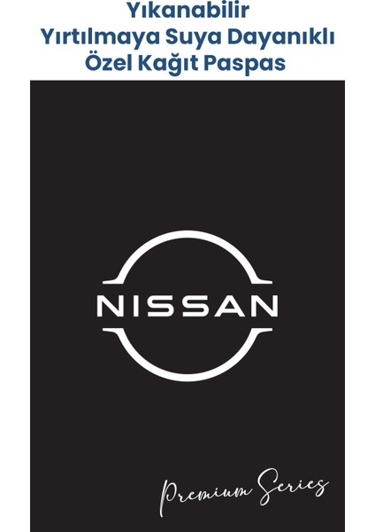 Suya Dayanıklı Nissan Oto Paspas Kağıdı Siyah 50 Adet - 35X50CM