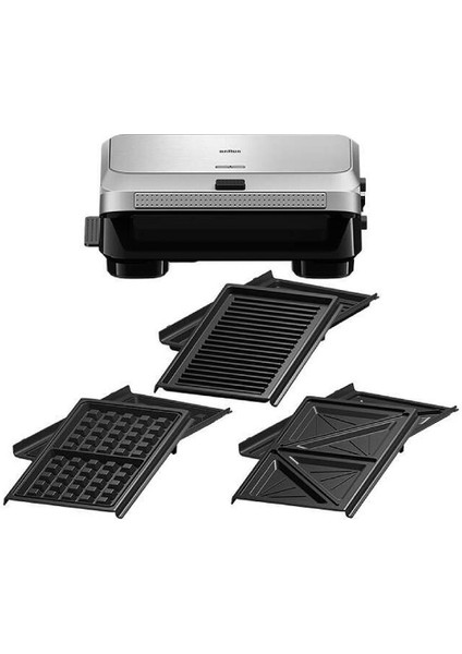 Çıkarılabilir Plakalı Çok Fonksiyonlu Makarna ve Tost Makinesi