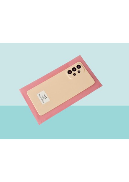 Samsung Galaxy A33 Arka Pil Batarya Kapağı Kapak ( Full Kamera Lensli ) TURUNCU