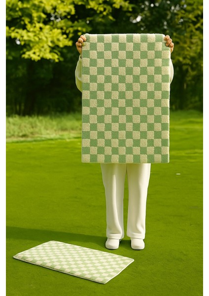 Chess 2'li Banyo Paspası Kaymaz Taban 80X50 40X50