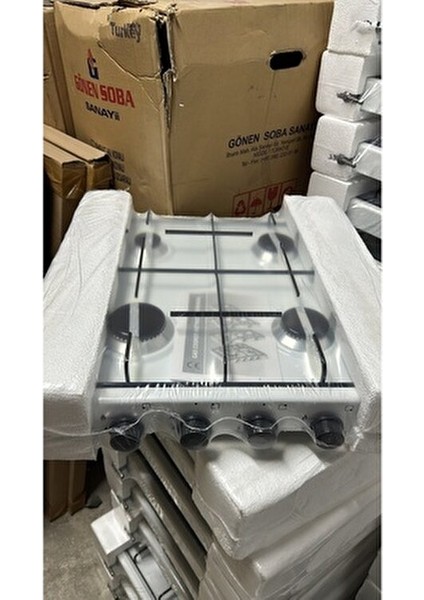 Uğur 4 Gözlü LPG'li Set Üstü Ocak Beyaz Emaye Yüzey ile Ekonomik ve Kolay Temizlik modelleri