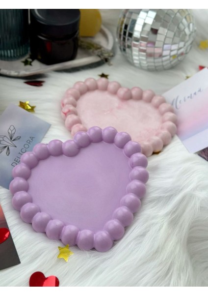 Takı Tabağı Kokulu Dekoratif Boyanabilen Taş Tozu Vernikli Beyaz modelleri