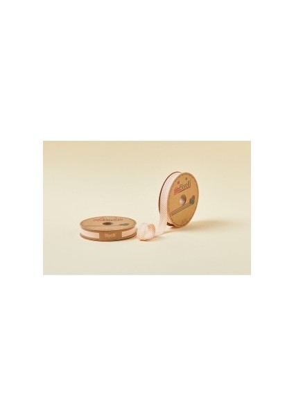 Biye Çizgili Katlı C06 Turuncu 2 cm 25 Metre %65 Koton %35 Polyester