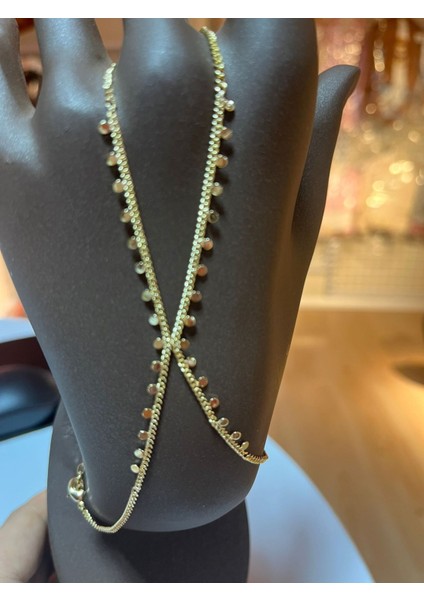 Sallantılı Detaylı Altın Rengi Şahmeran Bileklik – Zarif & Işıltılı Tasarım fiyatları