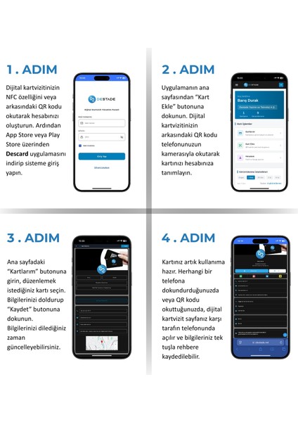 Nfc ve Qr Kod Özellikli Dijital Kartvizit fırsatları