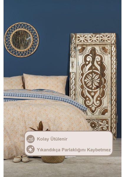 Fine Nevresim Takımı Çift Kişilik Lastikli Çarşaf Pamuklu (200X220 Cm) Bej fiyatları