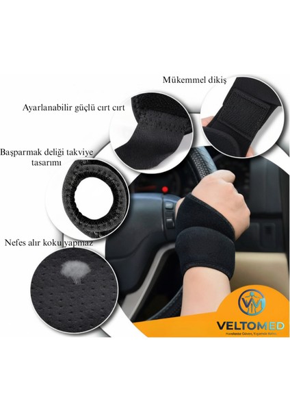 Başparmak Destekli Bilek Bandajı Atelsiz Fitness Bilek Bandajı Sporcu Bilek Bandajı El Bilek Bandajı
