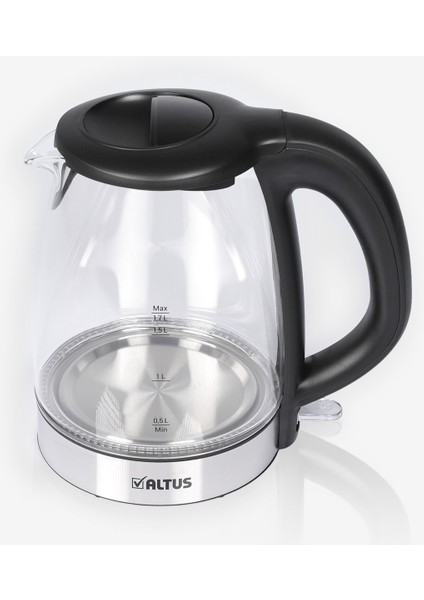 Şeffaf Cam Kettle 1.7l, Modern ve Şık Tasarım, Güçlü Isıtma Özelliği fiyatları