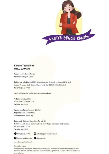 Kendim Yapabilirim-Uyku Zamanı - Saniye Bencik Kangal modelleri