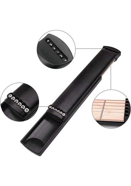 Altı Perdeli Taşınabilir Gitar Alıştırma Cihazı Parmak Akor Cep Piyano (Yurt Dışından) indirimleri