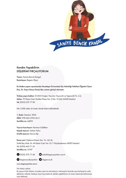Kendim Yapabilirim-Dişlerimi Fırçalıyorum - Saniye Bencik Kangal modelleri