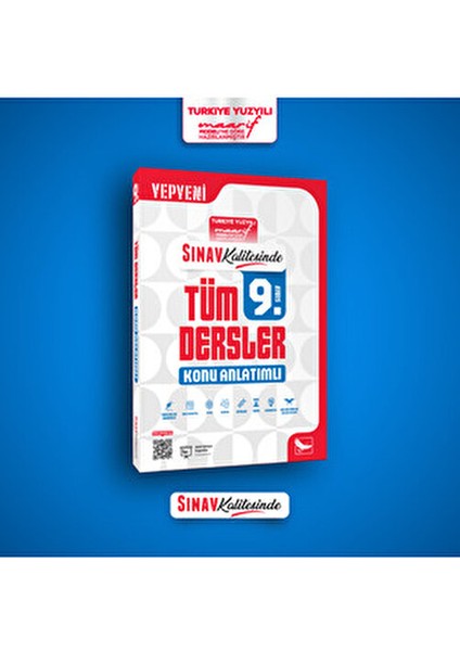 9. Sınıf Tüm Dersler Konu Anlatımlı Sınav Kalitesinde TYT - AYT Kitap modelleri