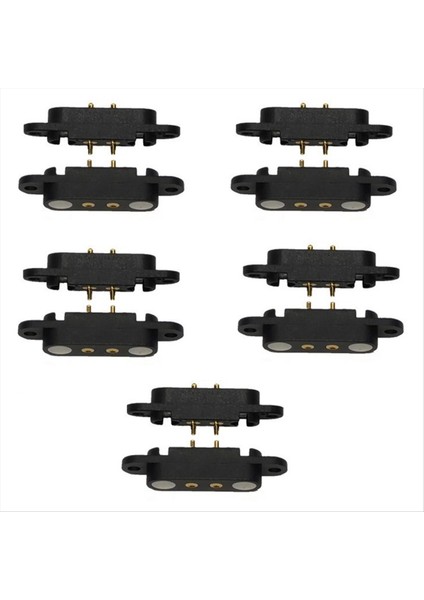 Güç Bankası Araç Şarjı Için 5 Çift Pogo Pin Konnektörü Erkek Dişi (Yurt Dışından)